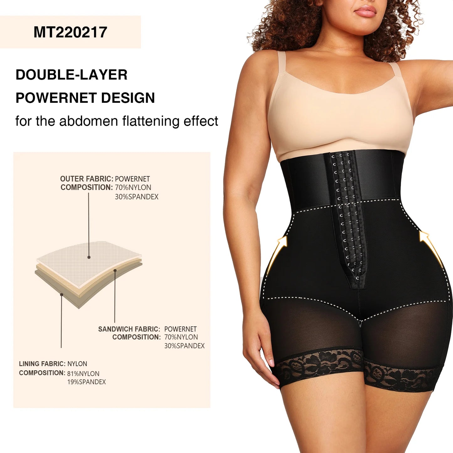 Women Waist Slimming Corset High Waist Body Shaper Panties BBL Shorts