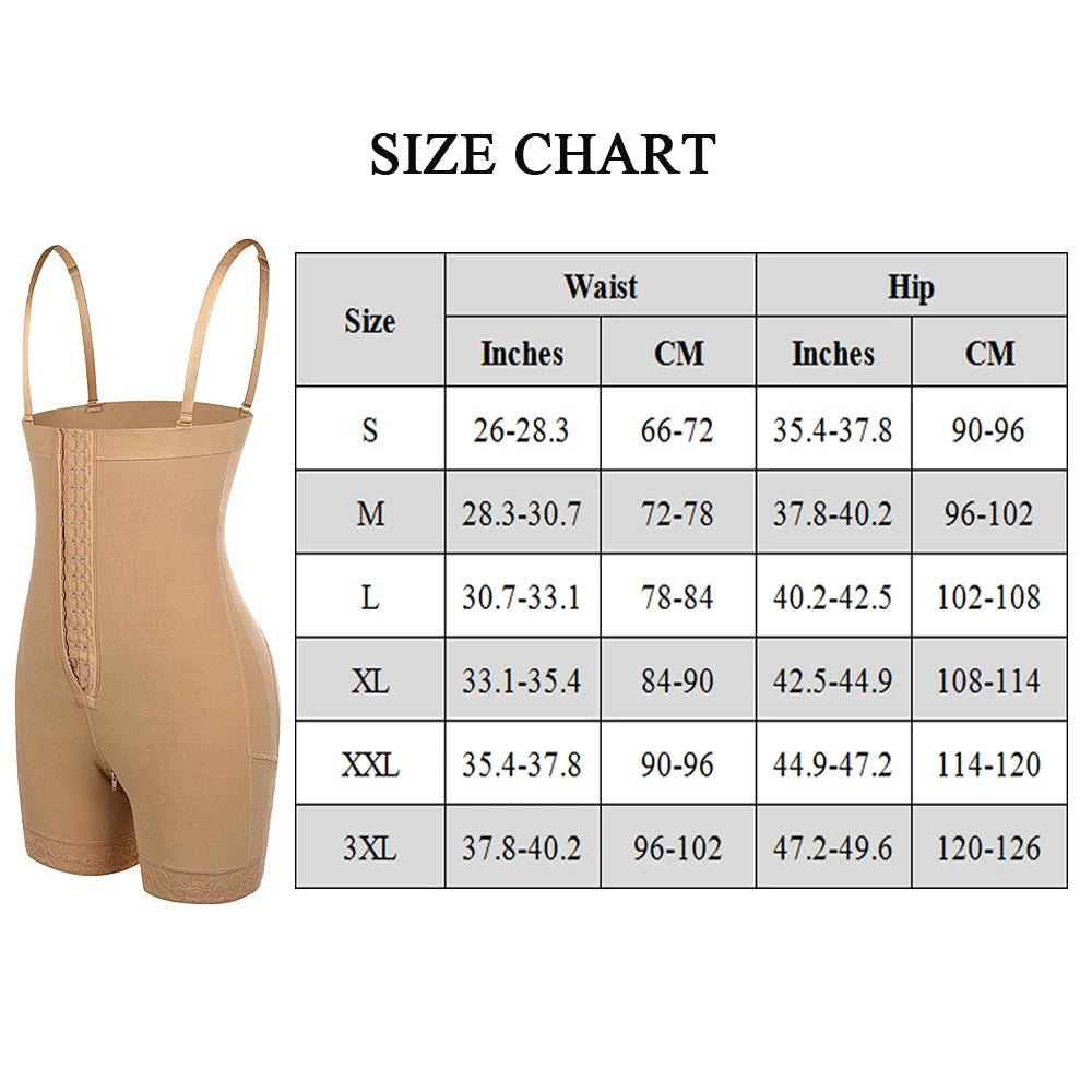 HEXIN Full Body Shaper Seamless Waist Trainer Postpartum Recovery Shapewear