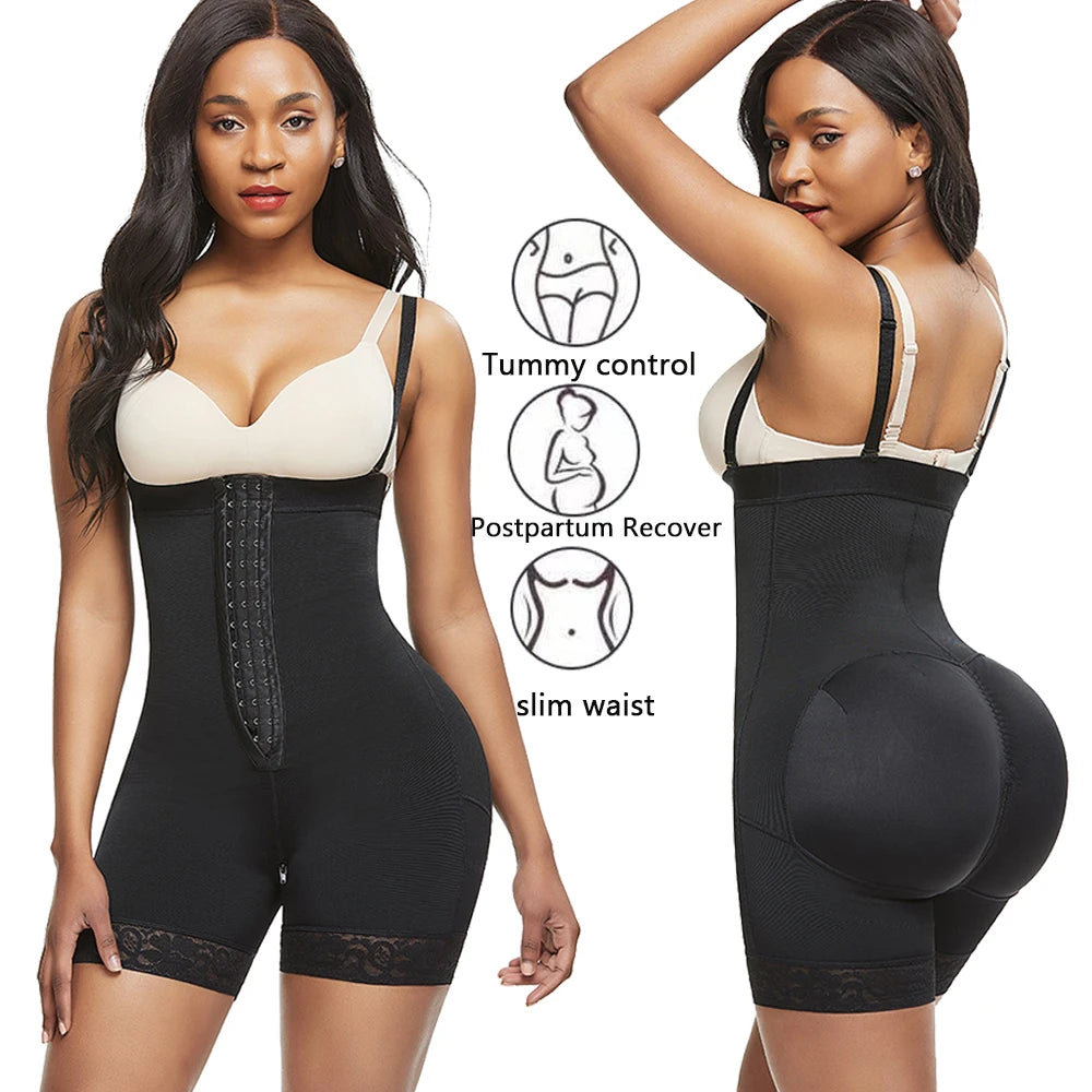 HEXIN Full Body Shaper Seamless Waist Trainer Postpartum Recovery Shapewear