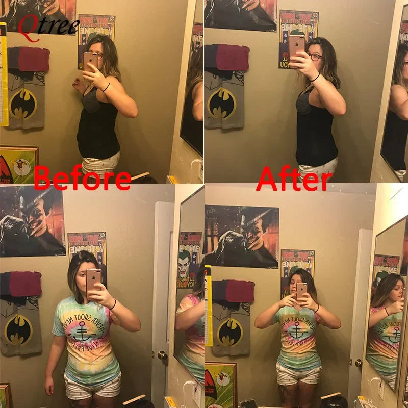 Qtree Waist Trainer Corset Belly Cincher for Women Tummy Control Shapewear