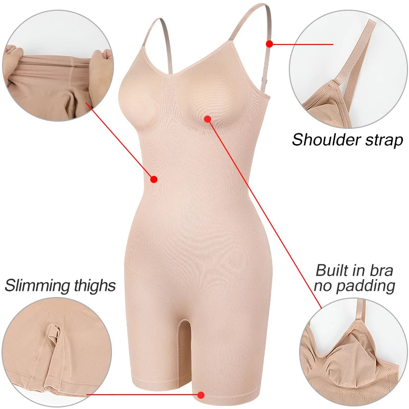 Shapewear Bodysuit for Women Tummy Control Full Body Shaper