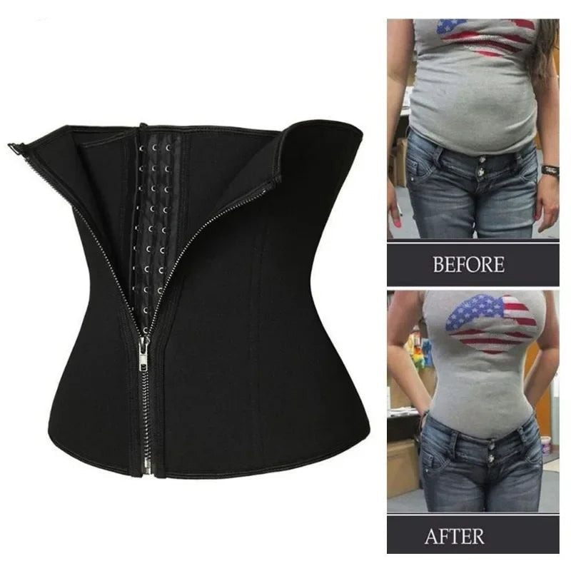 Qtree Waist Trainer Corset Belly Cincher for Women Tummy Control Shapewear