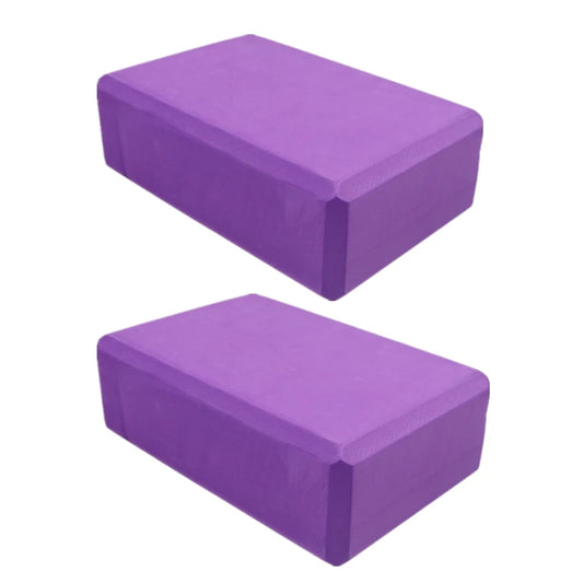 2PCS EVA Foam Yoga Blocks for Exercise and Stretching