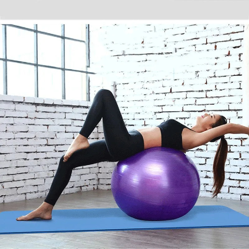 Thickened 45cm PVC Yoga Ball for Pilates and Fitness