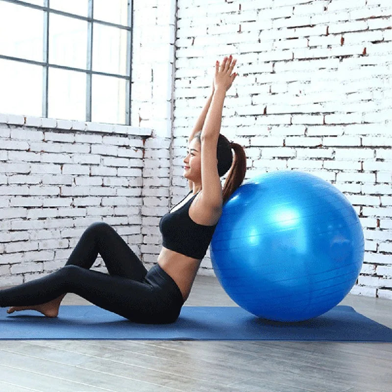 Thickened 45cm PVC Yoga Ball for Pilates and Fitness