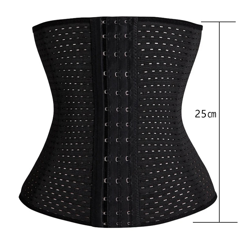 Women Waist Trainer Body Shapers Slimming Belt Steel Boned Postpartum Corset