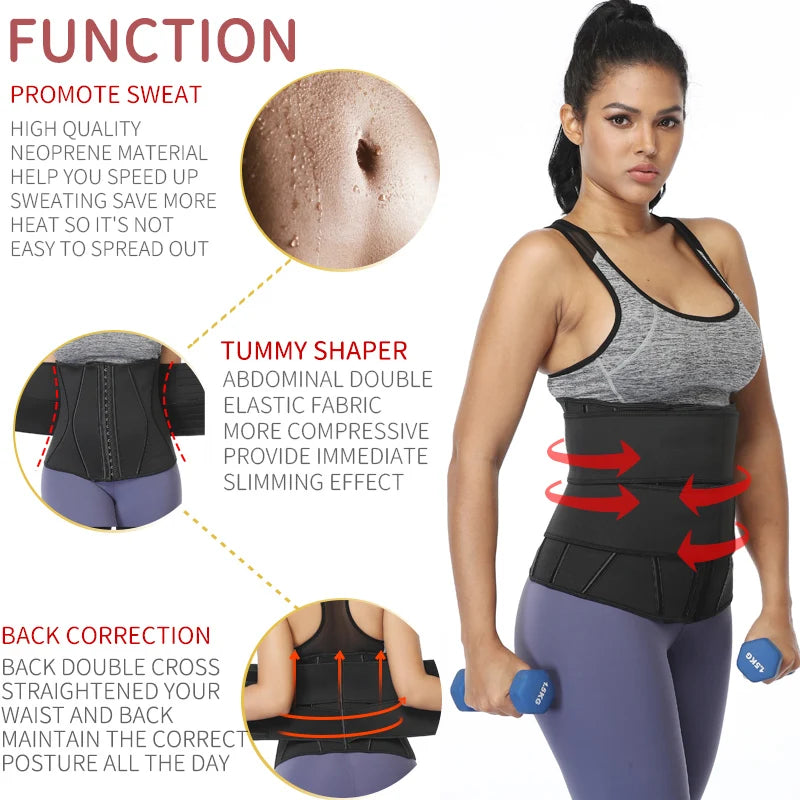 Waist Trainer Tummy Slimming Sheath Weight Loss Body Shaper Corset