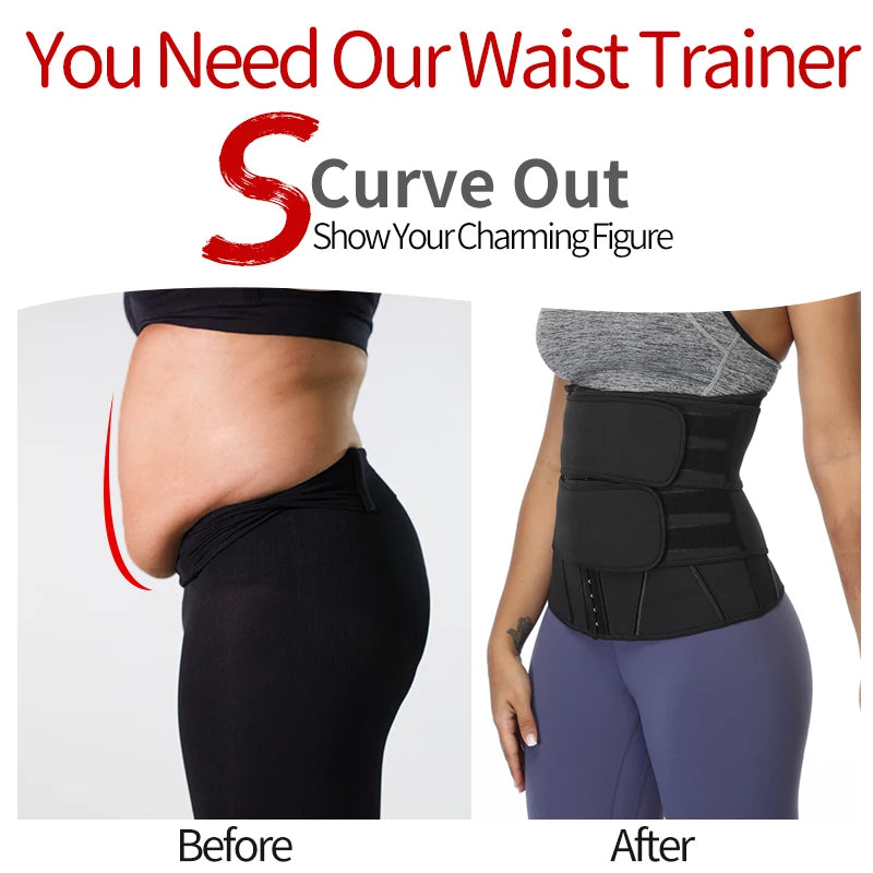 Waist Trainer Tummy Slimming Sheath Weight Loss Body Shaper Corset