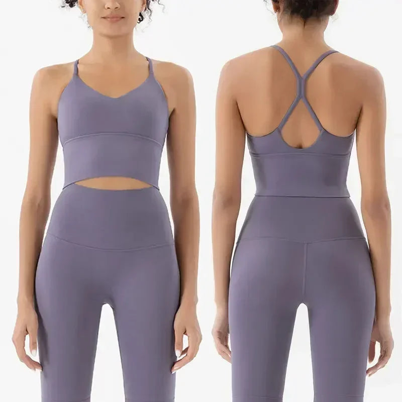 Sportswear Women's Gym Sports Bra and Leggings Two-Piece Set