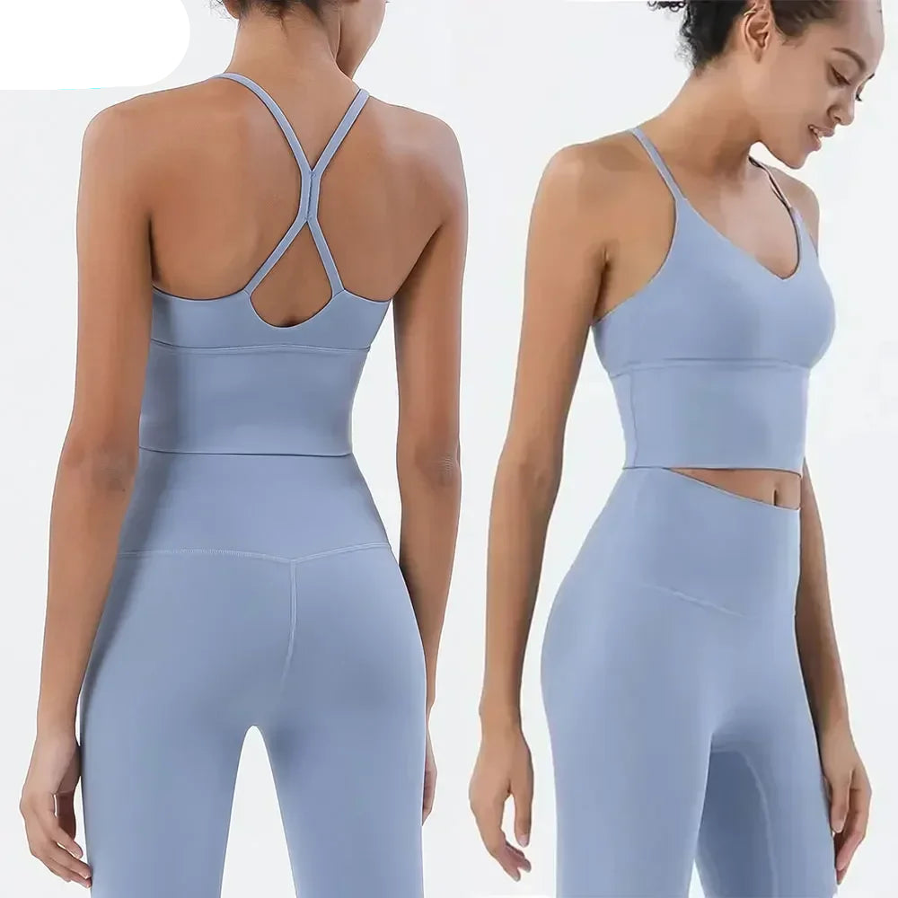 Sportswear Women's Gym Sports Bra and Leggings Two-Piece Set