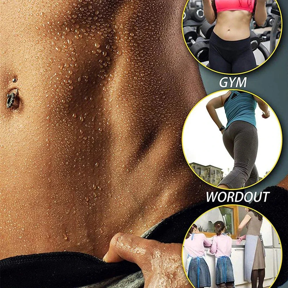 GENGGAO Waist Trainer Corset Neoprene Sauna Sweat Trimmer Belt for Men and Women