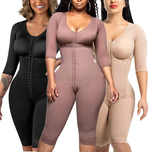 Full Body Colombian Girdles Shaper High Compression Postpartum Bodysuit