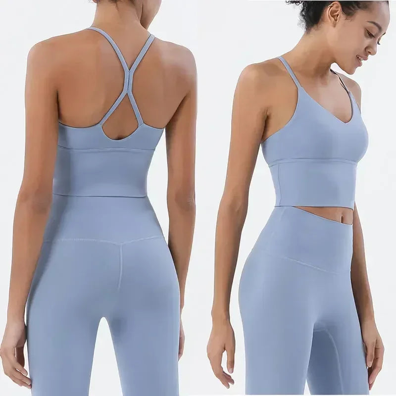 Sportswear Women's Gym Sports Bra and Leggings Two-Piece Set