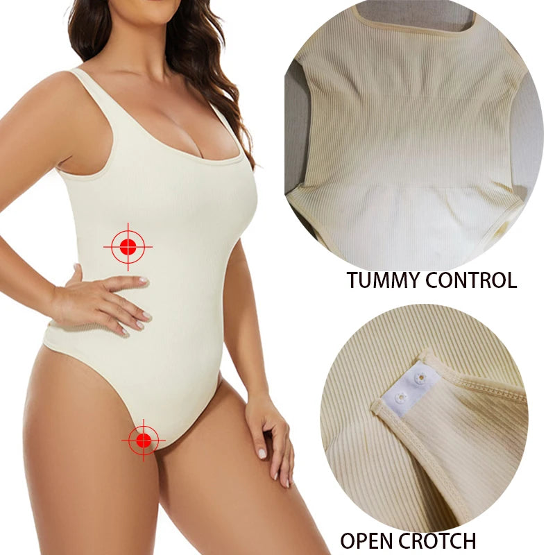 Light Control Open Crotch Shapewear for Daily Use