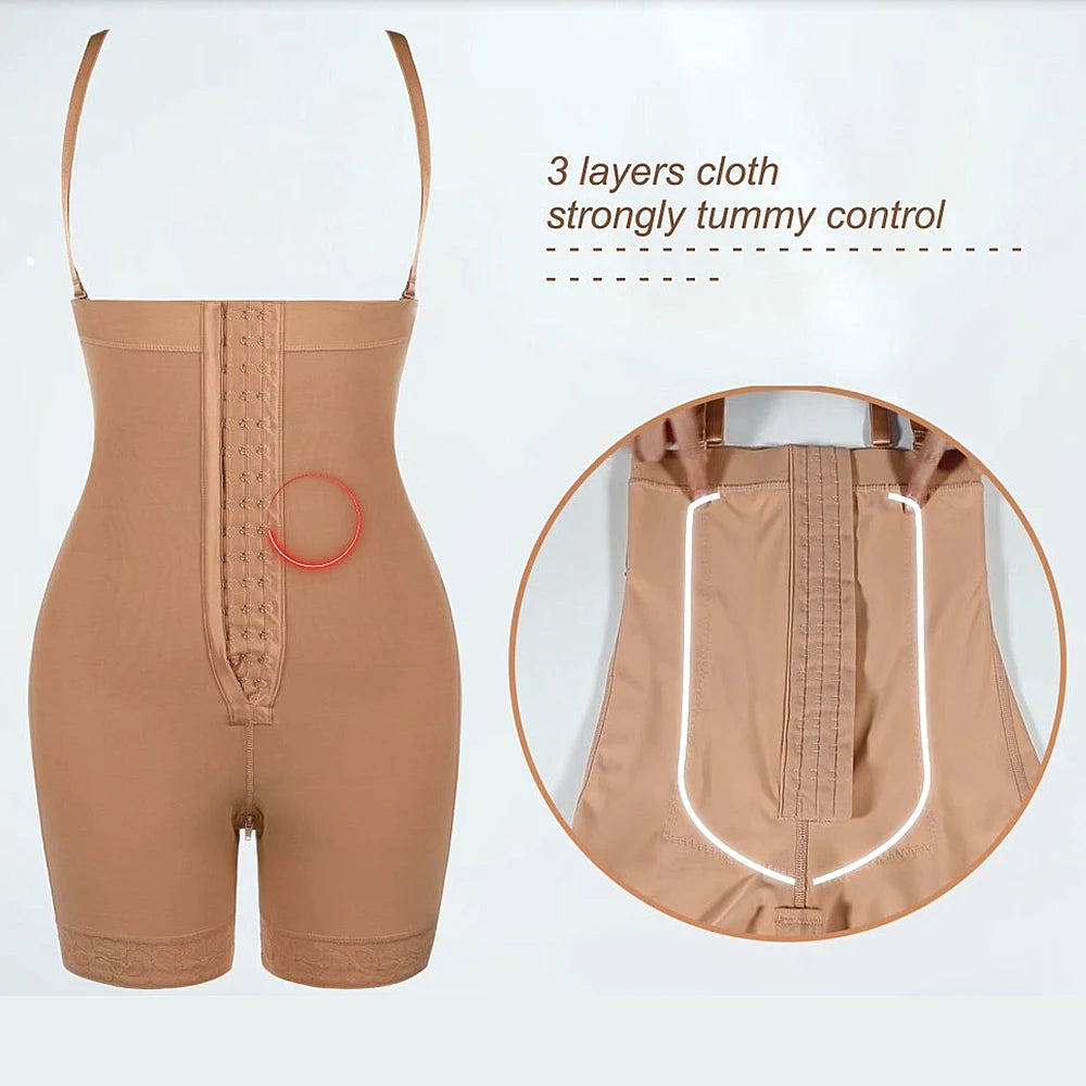 HEXIN Full Body Shaper Seamless Waist Trainer Postpartum Recovery Shapewear