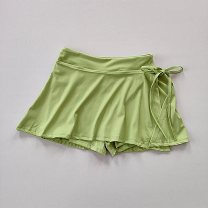 Sports Yoga Skirt with Pocket and Side Split for Active Women