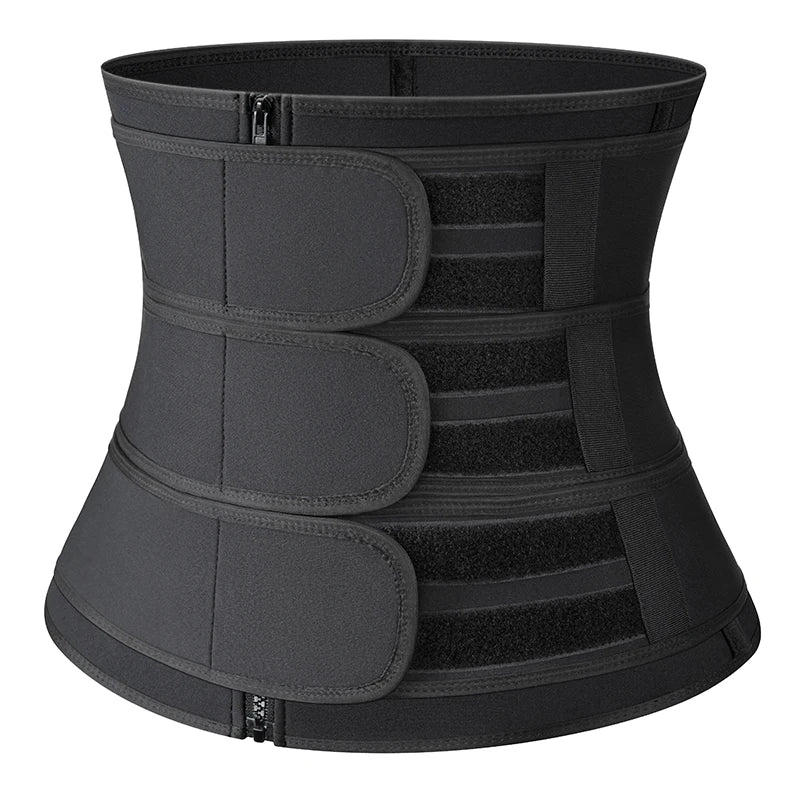 Women Waist Trimmer Triple Belts Body Shaper Tummy Control Postpartum Girdle