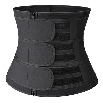 Women Waist Trimmer Triple Belts Body Shaper Tummy Control Postpartum Girdle