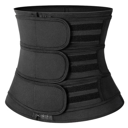 Women Waist Trimmer Triple Belts Body Shaper Tummy Control Postpartum Girdle