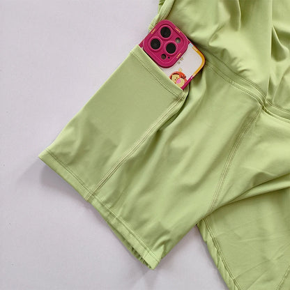 Sports Yoga Skirt with Pocket and Side Split for Active Women