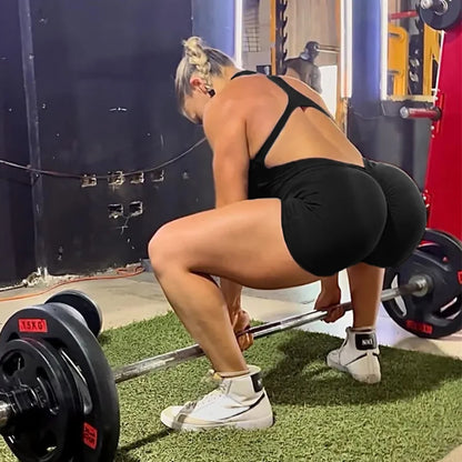 Fitness Short Sets with Zipper for Yoga and Workout
