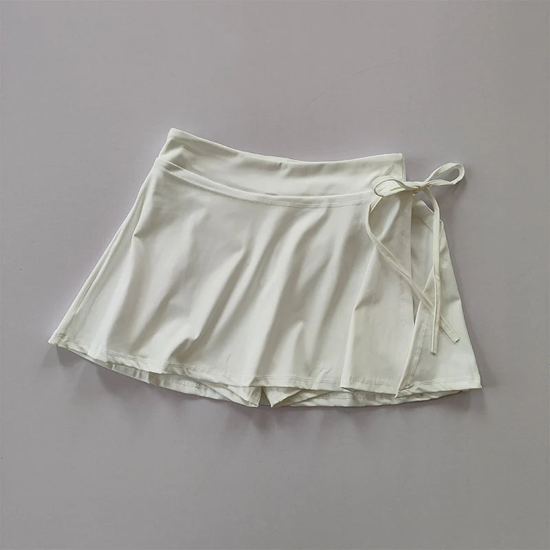 Sports Yoga Skirt with Pocket and Side Split for Active Women