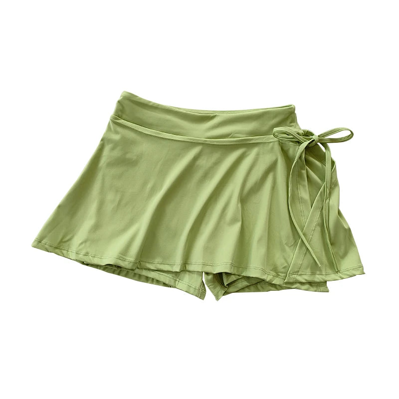 Sports Yoga Skirt with Pocket and Side Split for Active Women