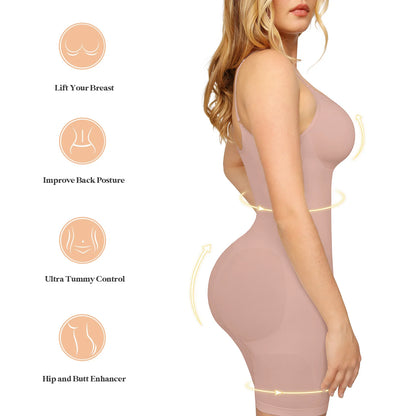Colombianas Seamless Sculpting Bodysuit Push Up Butt Lifter Thigh Slimmer